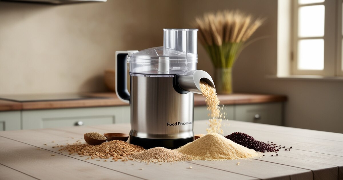 can you use a food processor to mill grain