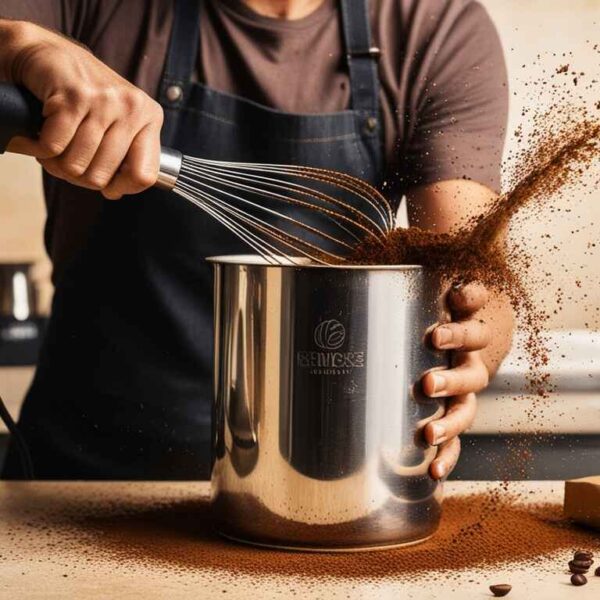 how to beat coffee with hand blender