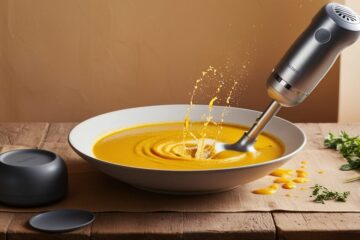 how to blend soup with a hand blender