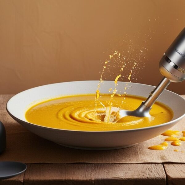 how to blend soup with a hand blender