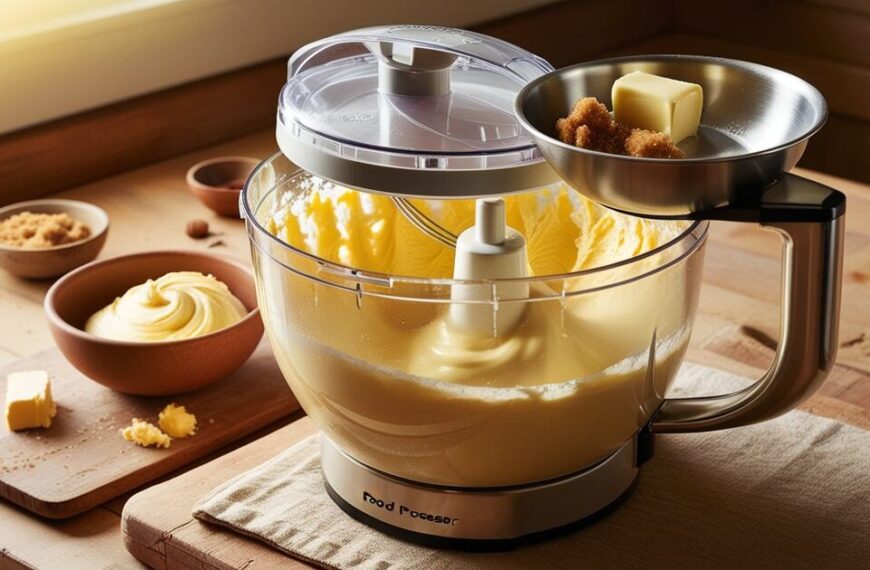 how to cream butter and sugar in food processor