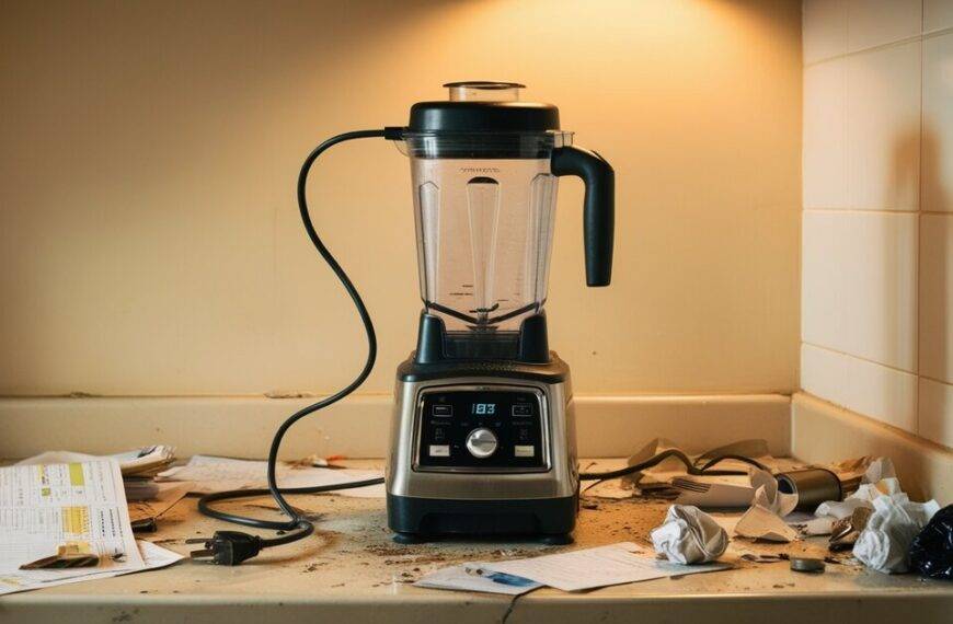 a blender that's not working, getting stuck