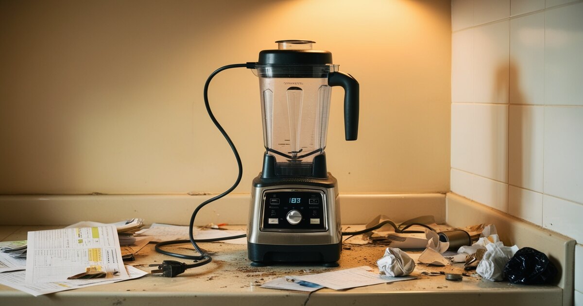 a blender that's not working, getting stuck